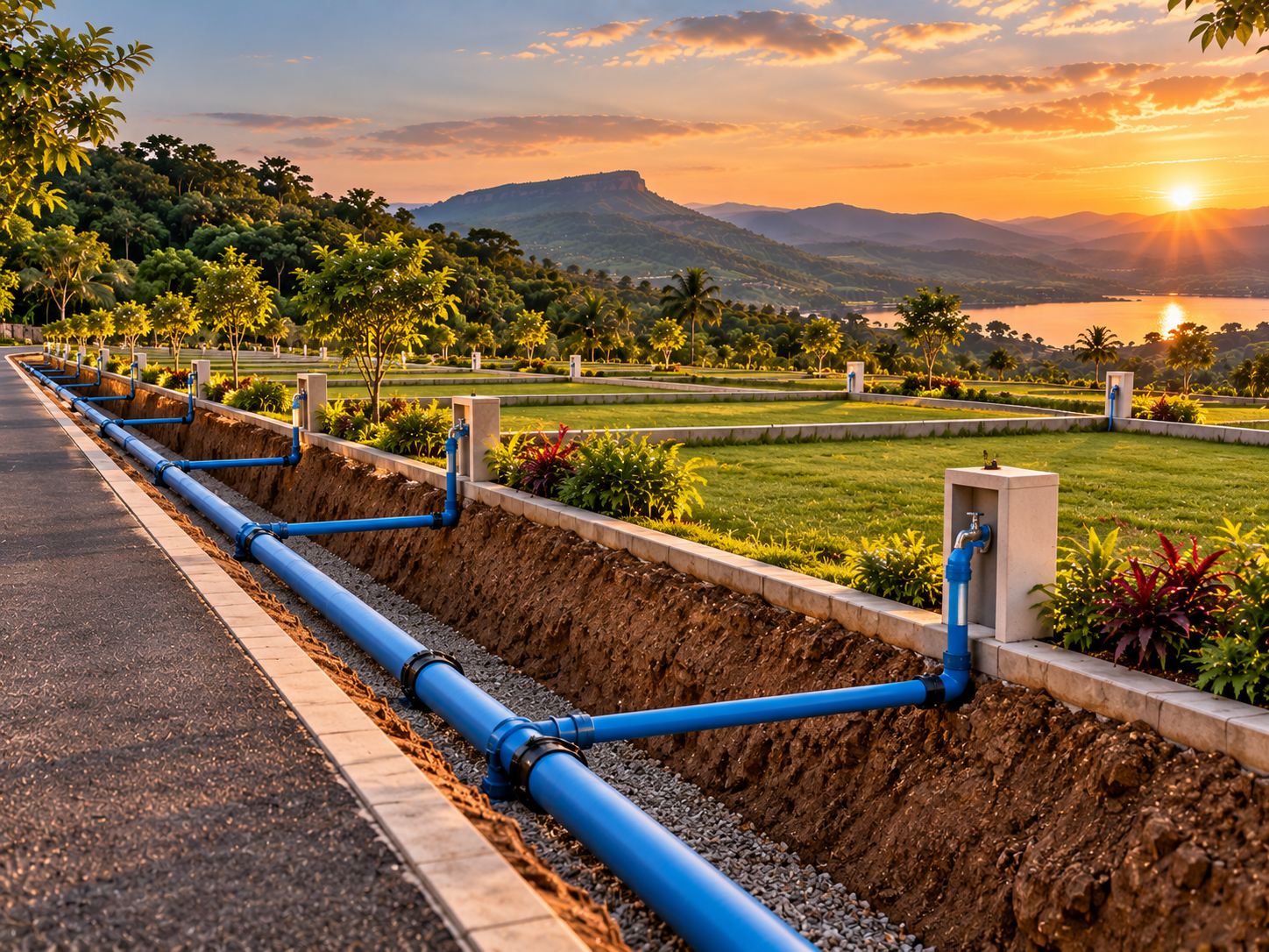 Water Line Till Plot