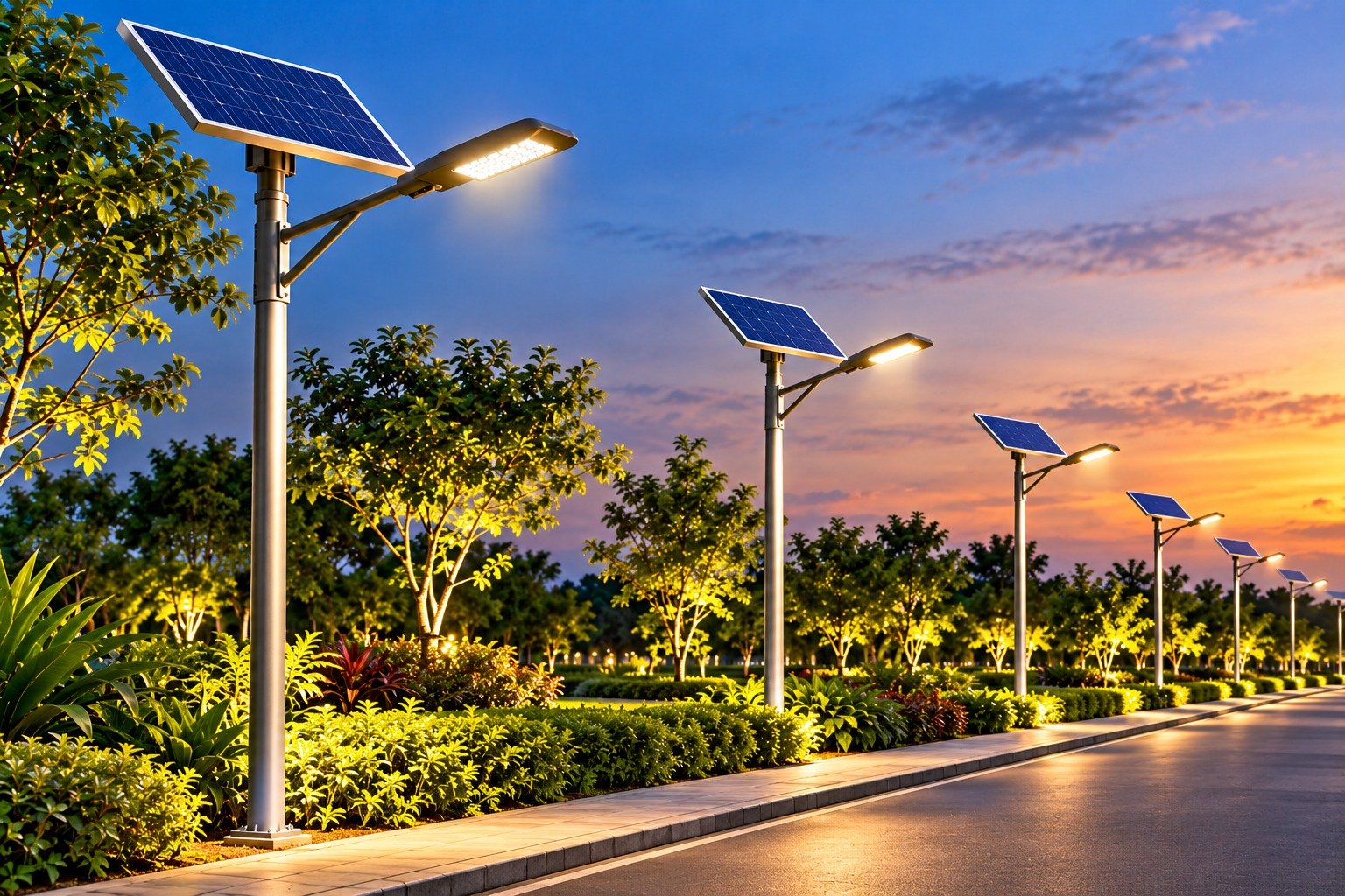 Solar lighting infrastructure 